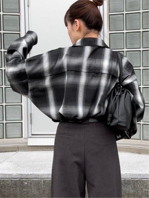 ドロー/DRAW ストレッチ ビックシルエット 長袖シャツ （ユニセックス）