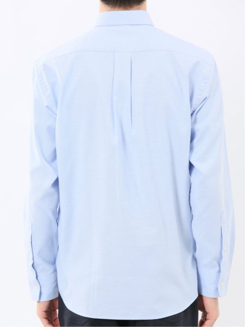 綿混オックス ボタンダウン 長袖シャツ