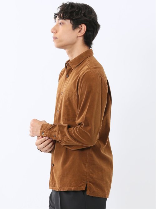 ポートブリッジ/Port Bridge コーデュロイ レギュラーカラー長袖シャツ