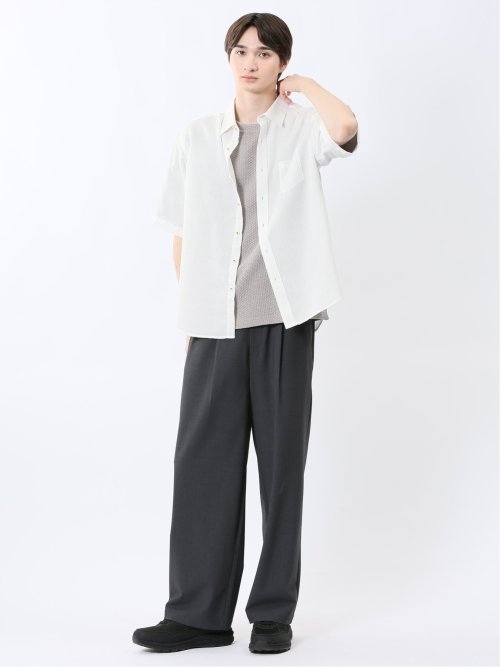 吸水速乾 ナイアガラ レギュラーカラー半袖シャツ