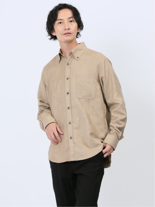 【サイズ感M〜L】田中オム　ウールロングスリーブシャツ　02年製 loose silhouette long sleeve / black（ルーズ シルエット