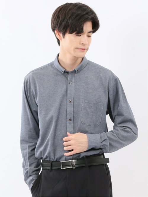 アルティマ ショートボタンダウン ビジカジ長袖シャツ