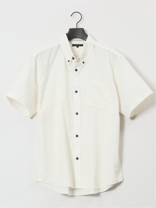 吸水速乾 パナマ ボタンダウン半袖シャツ