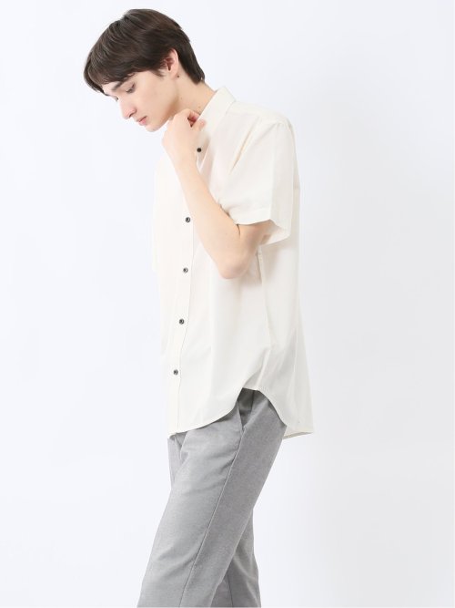 吸水速乾 パナマ ボタンダウン半袖シャツ