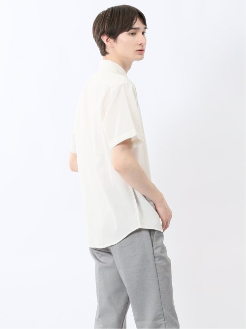 吸水速乾 パナマ ボタンダウン半袖シャツ