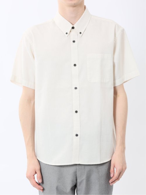 吸水速乾 パナマ ボタンダウン半袖シャツ