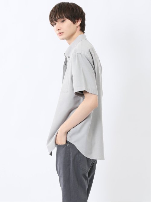 吸水速乾 パナマ ボタンダウン半袖シャツ