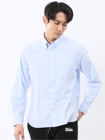 ポロ・ビーシーエス/POLO BCS 綿オックス ボタンダウン長袖シャツ