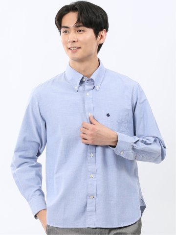 ポロ・ビーシーエス/POLO BCS 綿オックス ボタンダウン長袖シャツ
