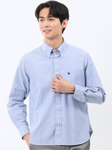 ポロ・ビーシーエス/POLO BCS 綿オックス ボタンダウン長袖シャツ