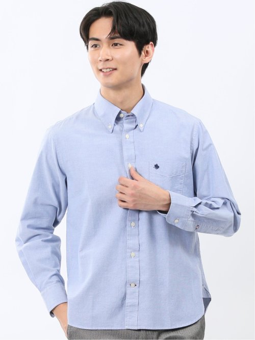 ポロ・ビーシーエス/POLO BCS 綿オックス ボタンダウン長袖シャツ