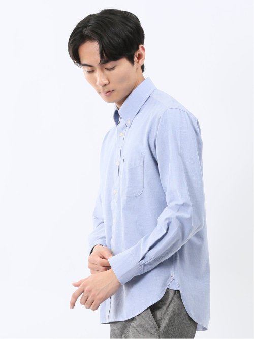 ポロ・ビーシーエス/POLO BCS 綿オックス ボタンダウン長袖シャツ