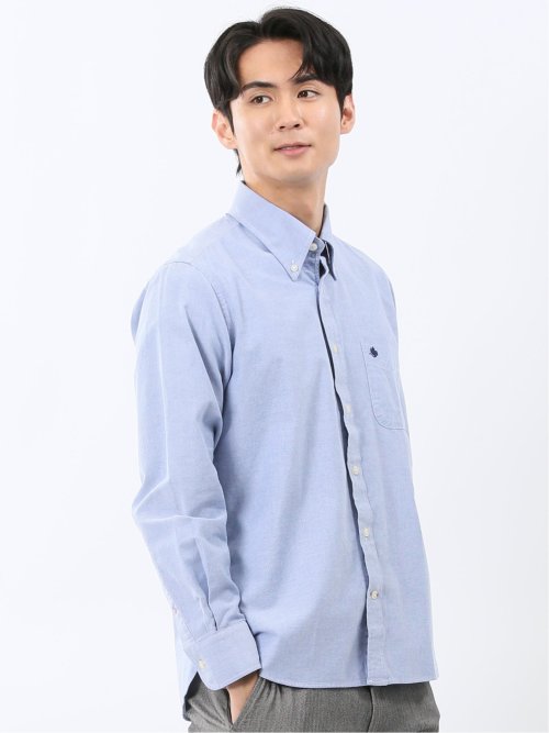 ポロ・ビーシーエス/POLO BCS 綿オックス ボタンダウン長袖シャツ