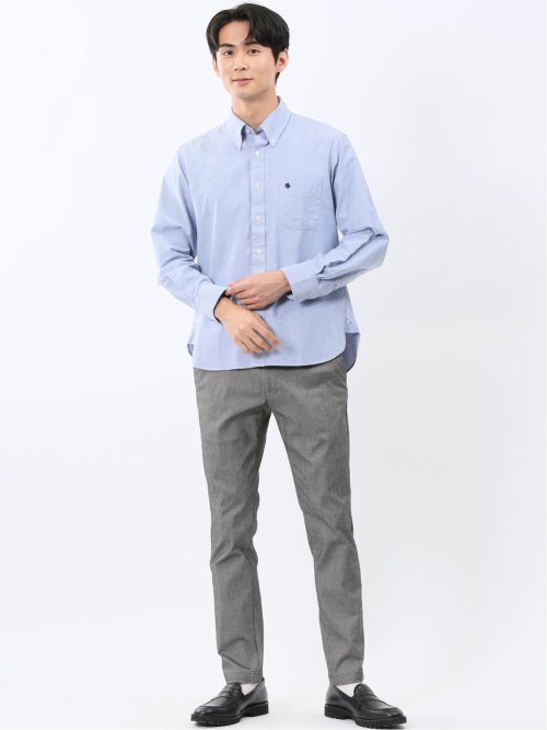 ポロ・ビーシーエス/POLO BCS 綿オックス ボタンダウン長袖シャツ