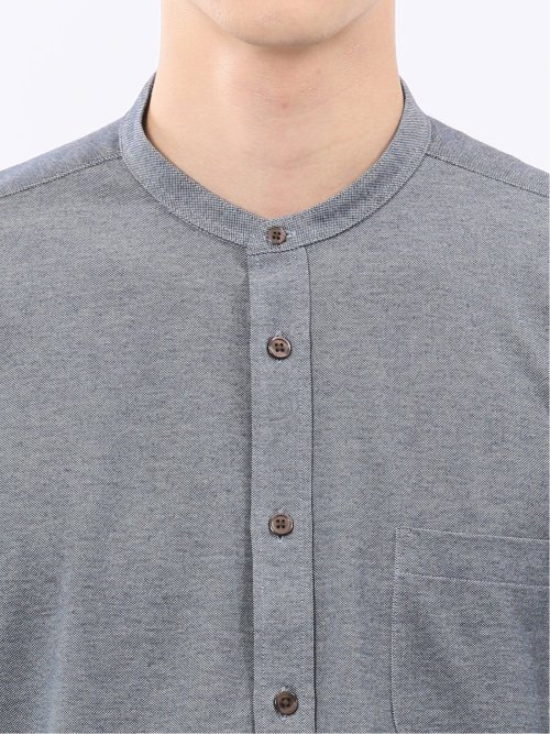 アルティマ バンドカラー ビジカジ長袖シャツ