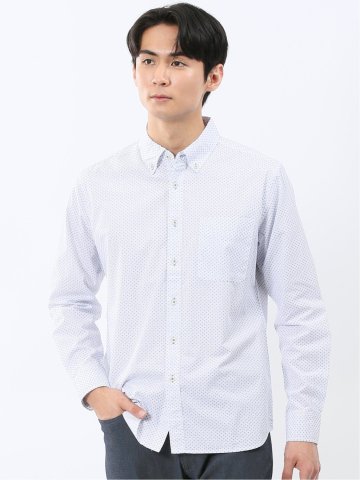 パネライ/PANERAI 綿プリント ボタンダウン長袖シャツ