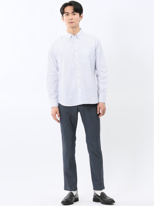 パネライ/PANERAI 綿プリント ボタンダウン長袖シャツ