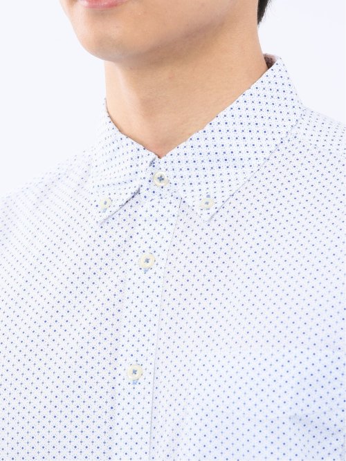 パネライ/PANERAI 綿プリント ボタンダウン長袖シャツ