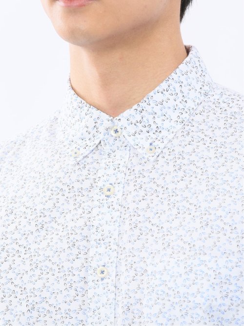 パネライ/PANERAI 綿プリント ボタンダウン長袖シャツ