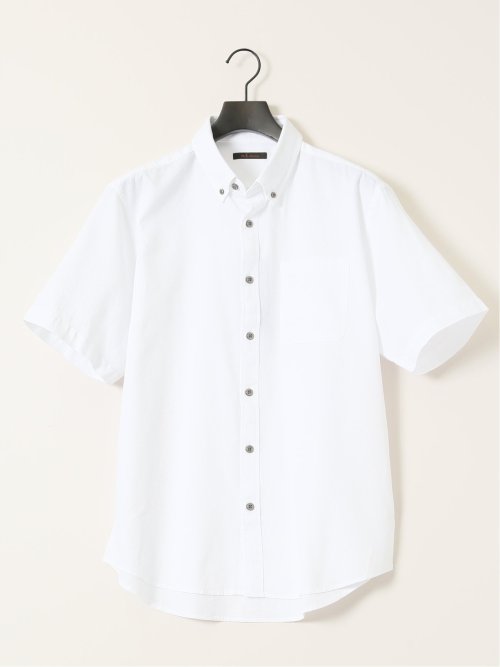 綿100% ドビー ボタンダウン半袖シャツ