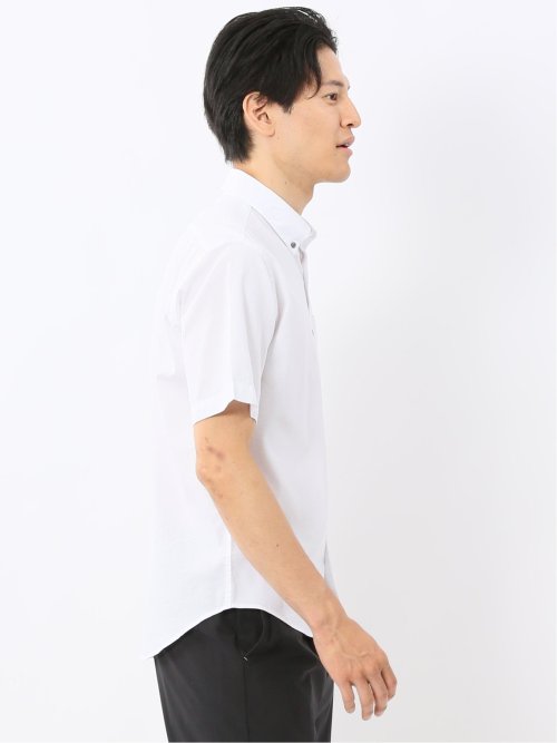 綿100% ドビー ボタンダウン半袖シャツ