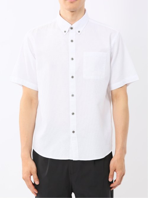 綿100% ドビー ボタンダウン半袖シャツ