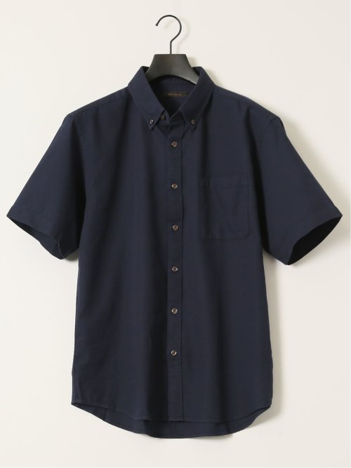 綿100% ドビー ボタンダウン半袖シャツ