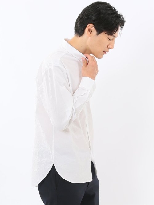 ポートブリッジ/Port Bridge 綿100% タイプライター レギュラーカラー長袖シャツ