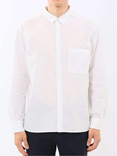 ポートブリッジ/Port Bridge 綿100% タイプライター レギュラーカラー長袖シャツ