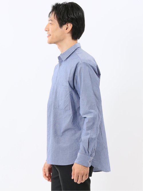 ポートブリッジ/Port Bridge 綿100% タイプライター レギュラーカラー長袖シャツ