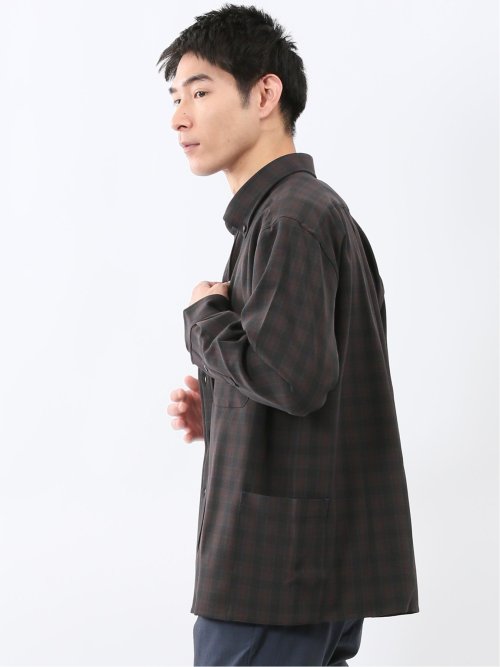 ジェリー/GERRY オンブレチェック 長袖シャツアウター