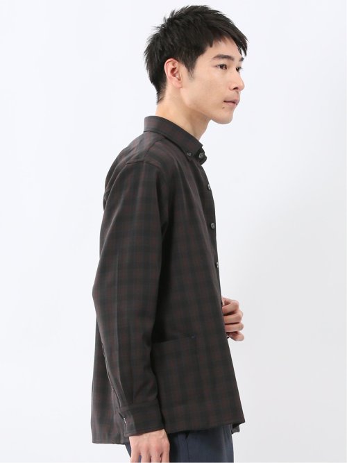 ジェリー/GERRY オンブレチェック 長袖シャツアウター