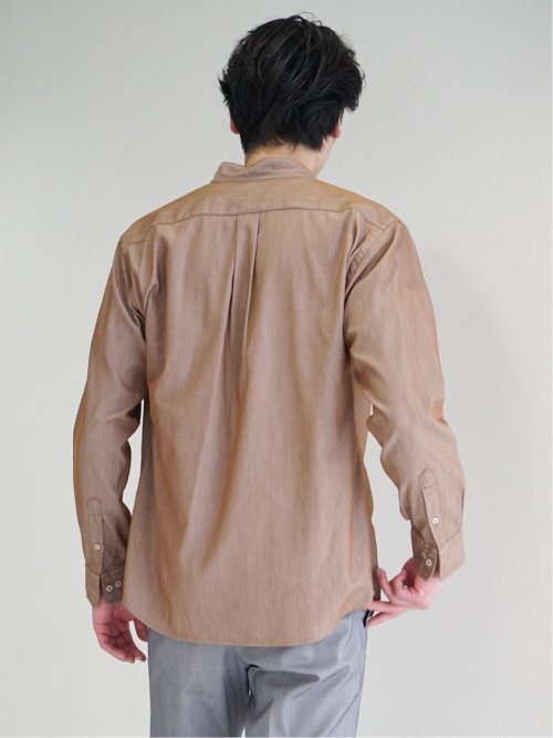 コードレーン バンドカラー長袖シャツ