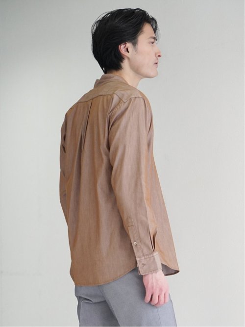 コードレーン バンドカラー長袖シャツ