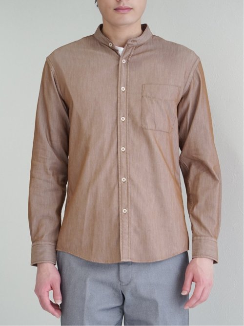 コードレーン バンドカラー長袖シャツ