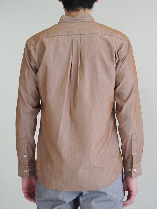 コードレーン バンドカラー長袖シャツ