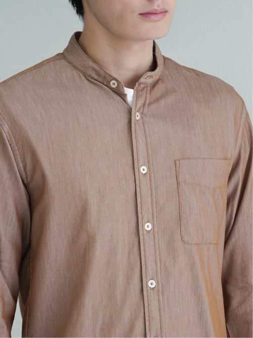 コードレーン バンドカラー長袖シャツ