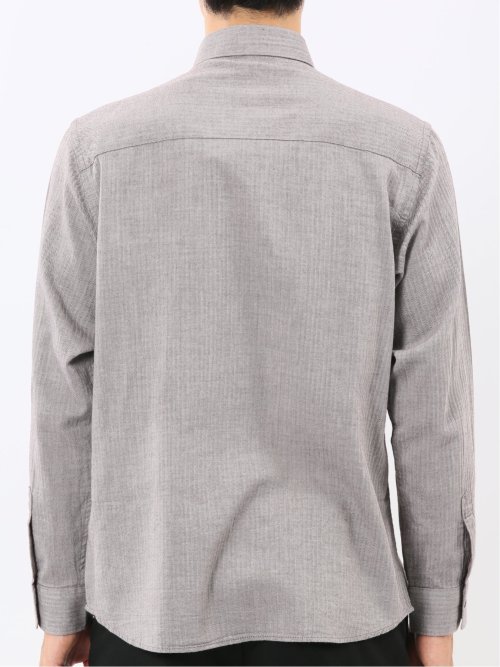 綿100% ヘリンボン ボタンダウン長袖シャツ