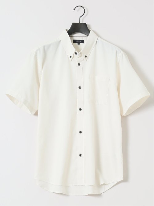 吸水速乾 パナマ ボタンダウン半袖シャツ