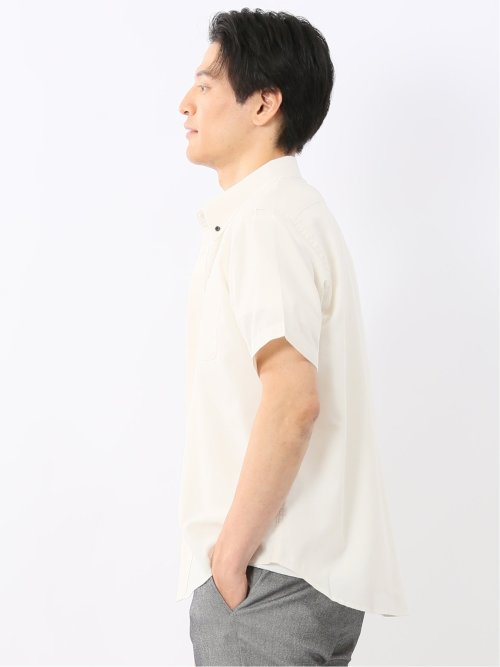 吸水速乾 パナマ ボタンダウン半袖シャツ