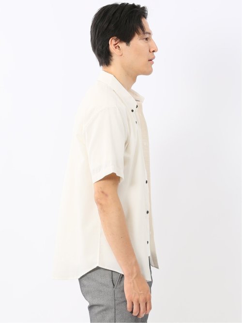 吸水速乾 パナマ ボタンダウン半袖シャツ