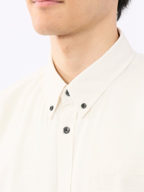 吸水速乾 パナマ ボタンダウン半袖シャツ