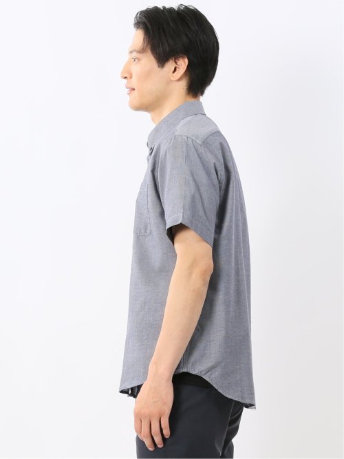 吸水速乾 パナマ ボタンダウン半袖シャツ