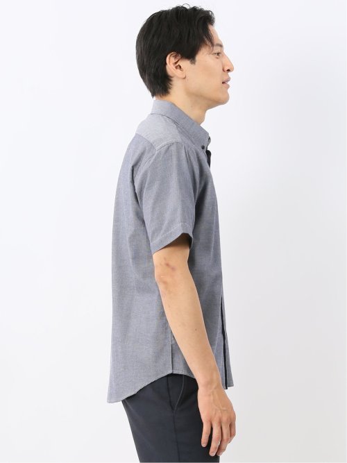 吸水速乾 パナマ ボタンダウン半袖シャツ