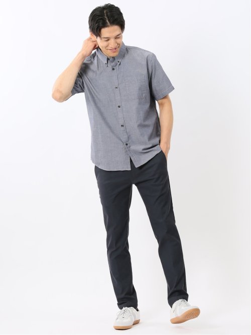 吸水速乾 パナマ ボタンダウン半袖シャツ