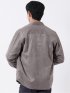 シャツ メンズ 長袖 ストレッチ ワイドカラー 起毛 ややゆったり