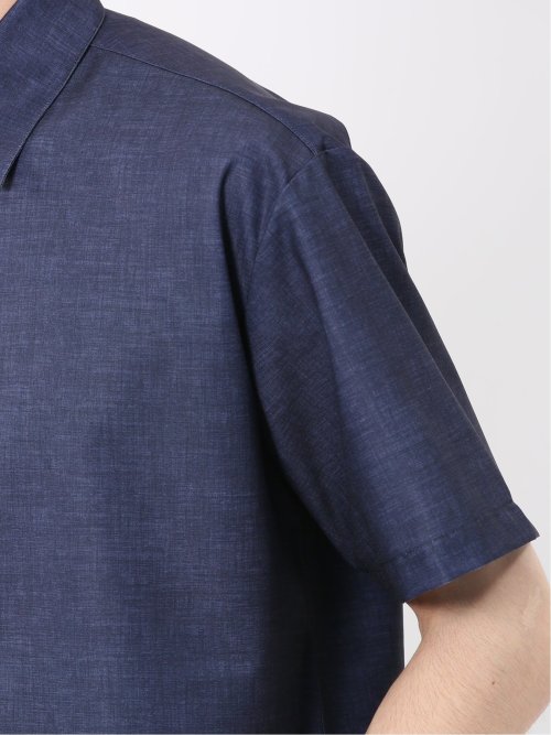 ハケメプリント レギュラーカラー半袖シャツ