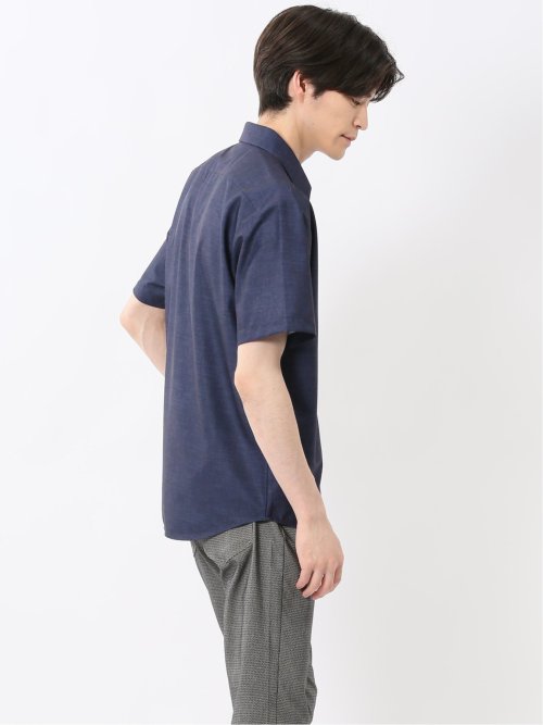 ハケメプリント レギュラーカラー半袖シャツ