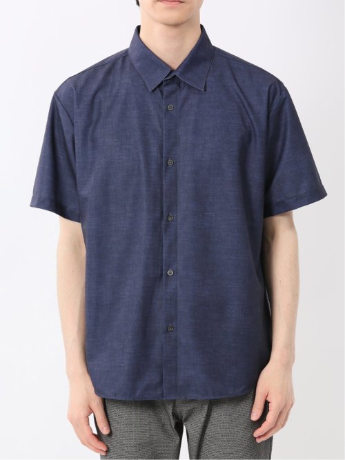 ハケメプリント レギュラーカラー半袖シャツ