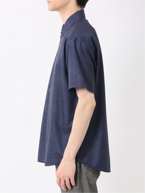 ハケメプリント レギュラーカラー半袖シャツ